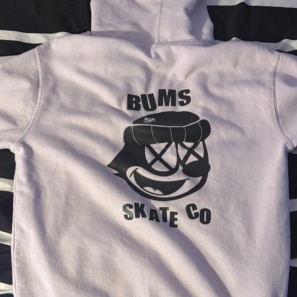 Bums Skate Co Pink Hoodie